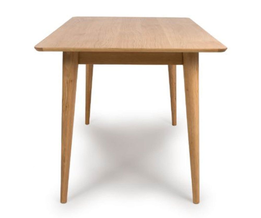 Furniture Link Jenson Light Oak 120cm Rectangular Dining Table Only