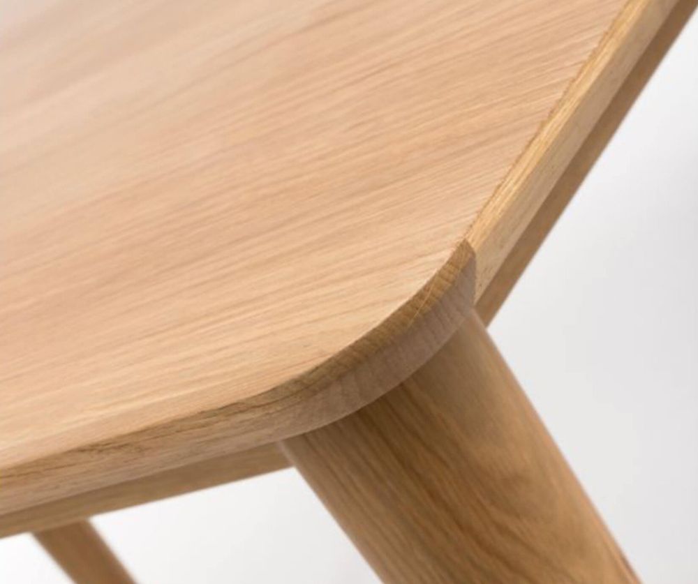 Furniture Link Jenson Light Oak 120cm Rectangular Dining Table with 2 Chair & Bench