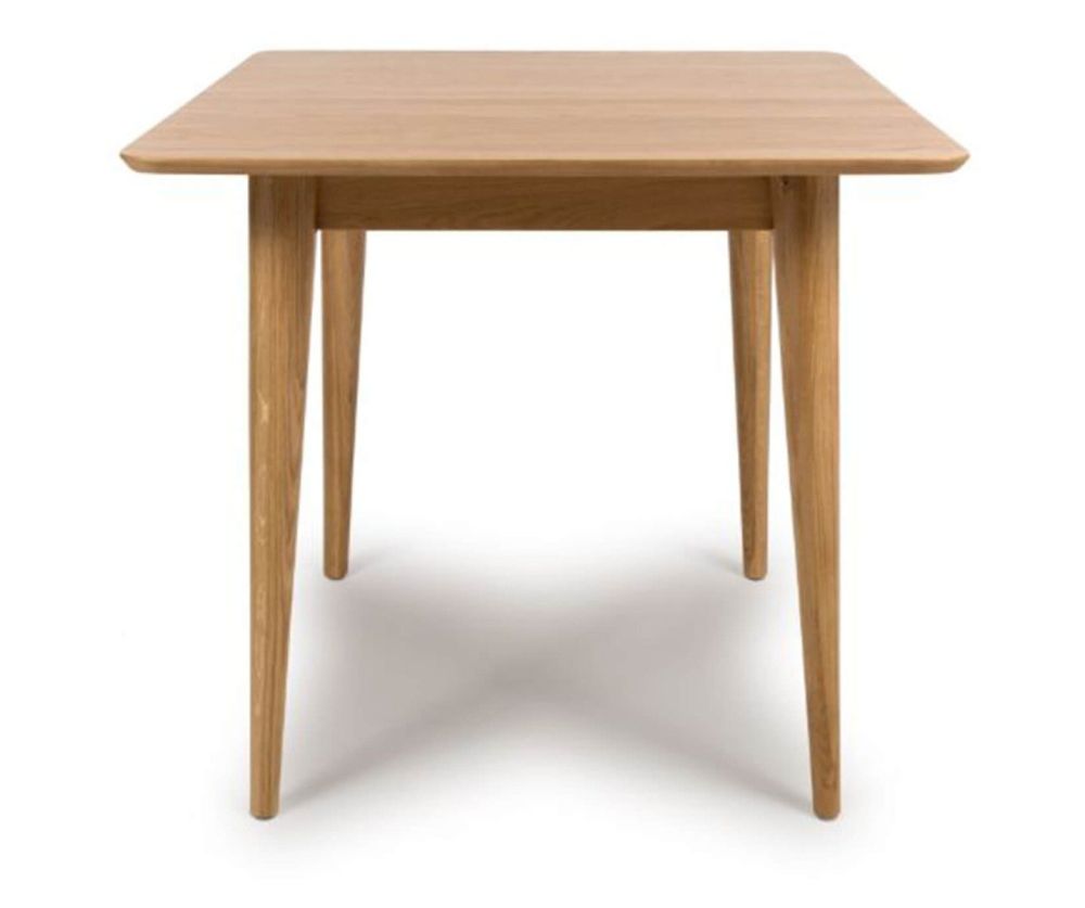 Furniture Link Jenson Light Oak 80cm Square Dining Table with 2 Dining Chairs