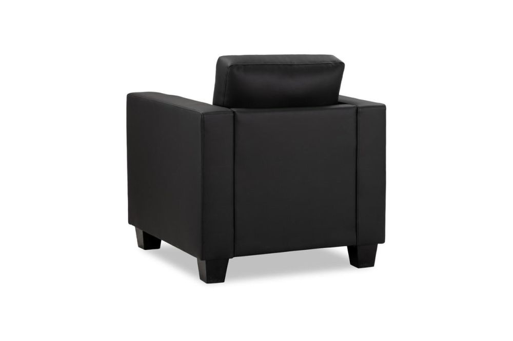 Aylin Black Leather Armchair