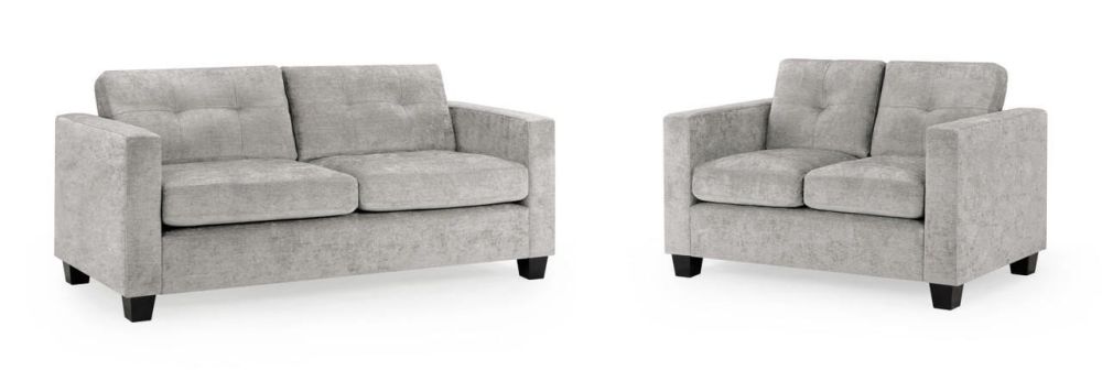 Aylin Grey Fabric 3+2 Sofa Set 