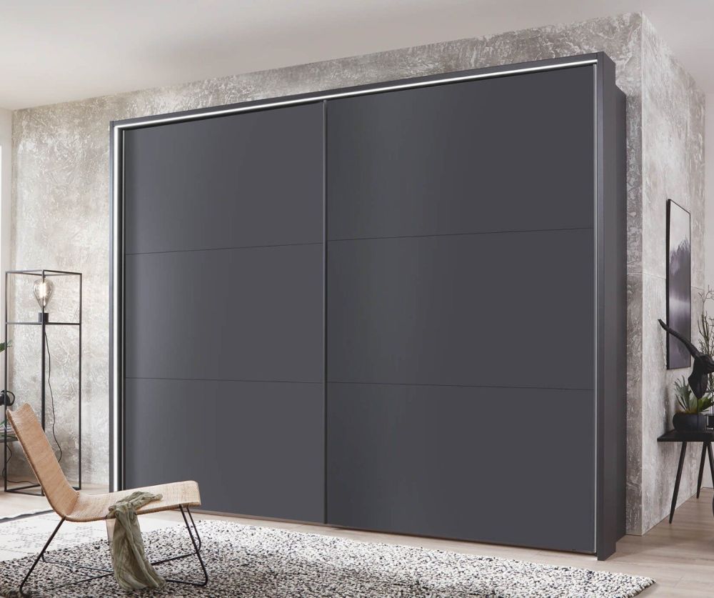 Wiemann Korfu Graphite 2 Door Sliding Wardrobe