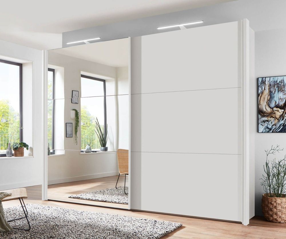 Wiemann Korfu White 2 Door Sliding Wardrobe - H217cm