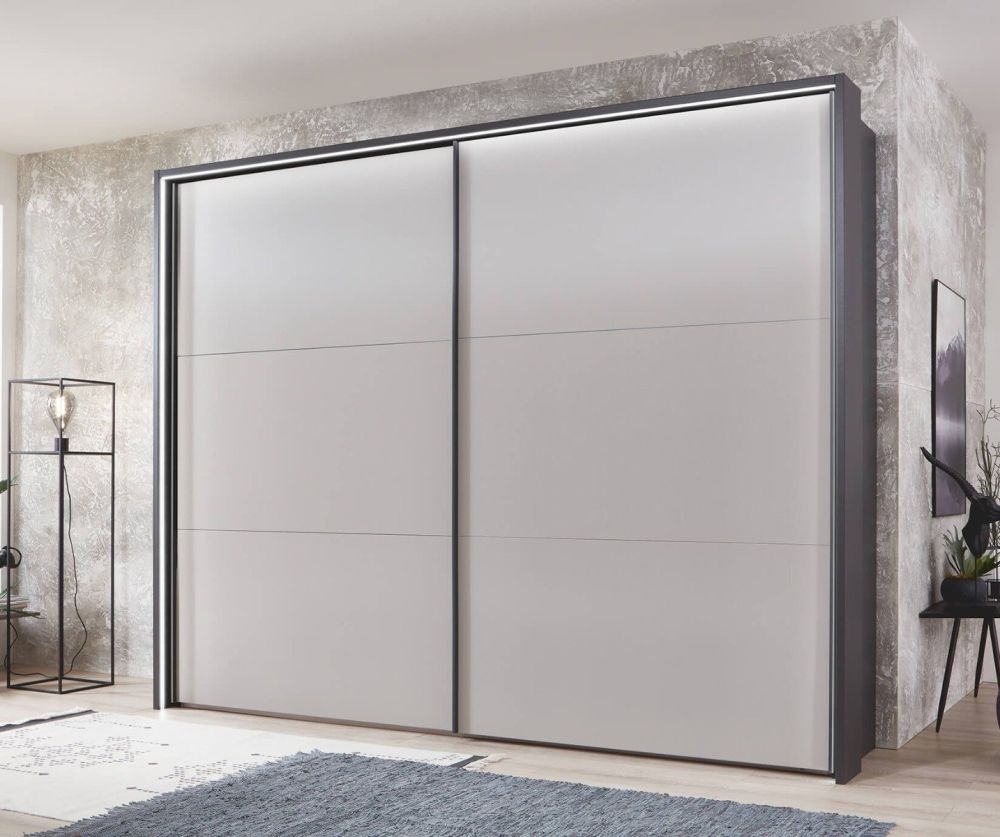 Wiemann Korfu White 2 Door Sliding Wardrobe - H217cm