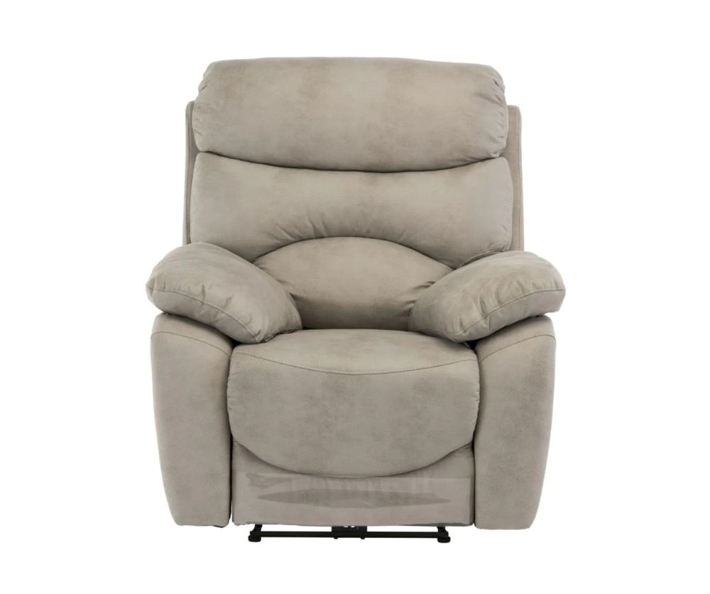 World Furniture Layla Natural Soft-touch Fabric Electric Recliner 3+1+1 Sofa Set