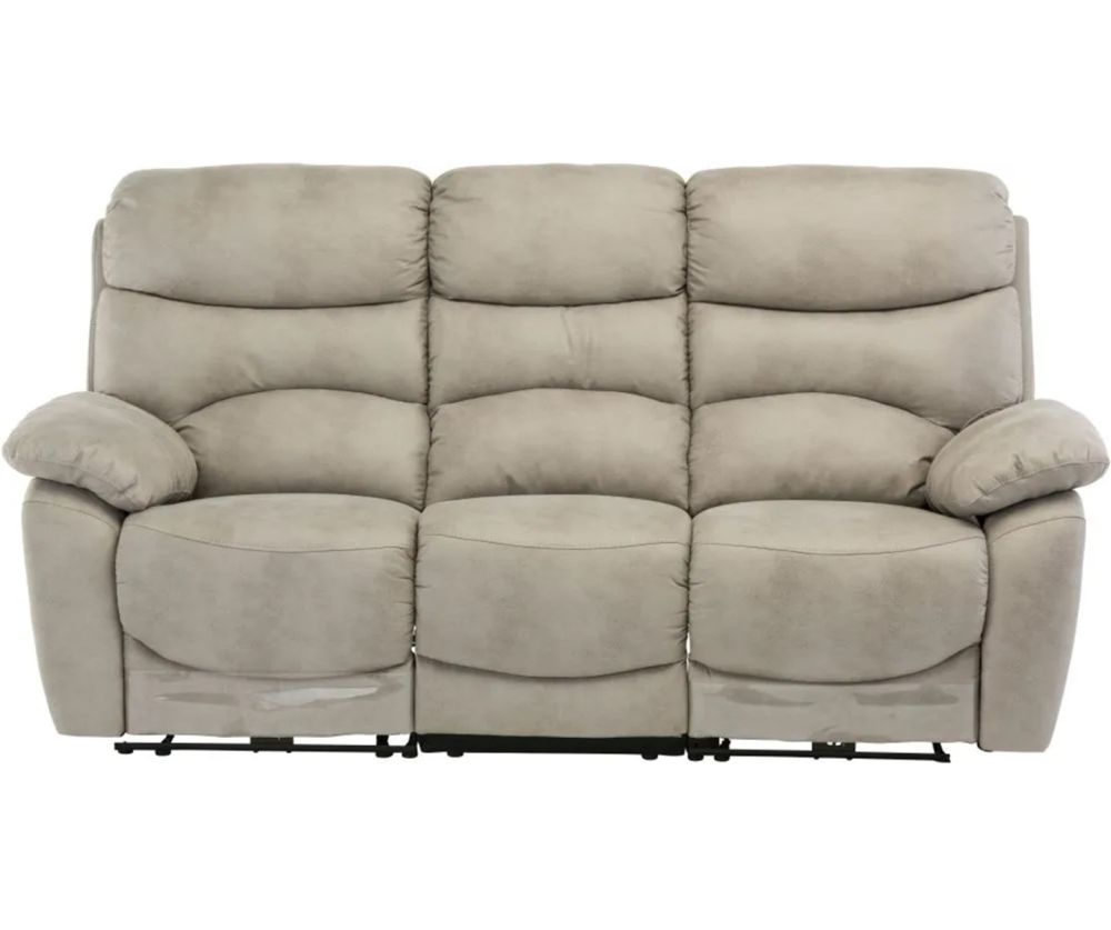 World Furniture Layla Natural Soft-touch Fabric Electric Recliner 3+1+1 Sofa Set
