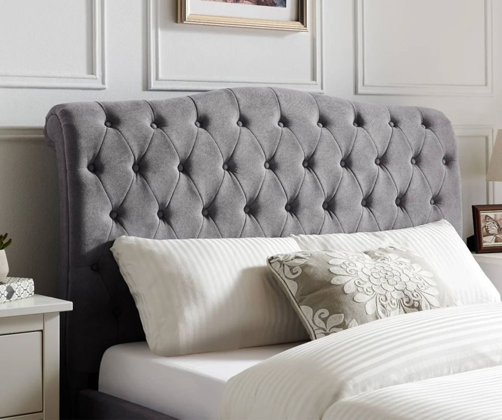 Limelight Rosa Light Grey Fabric Bed Frame