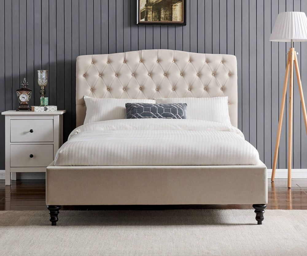 Limelight Rosa Natural Fabric Bed Frame
