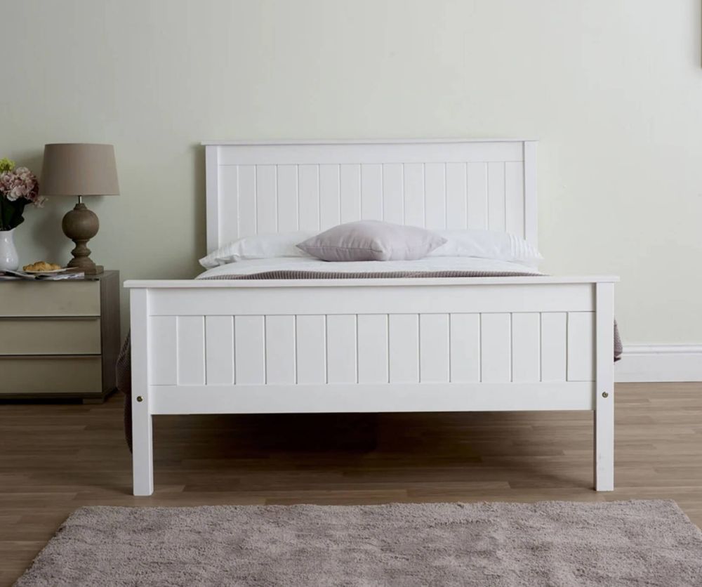 Limelight Taurus White Painted Wooden Bed Frame
