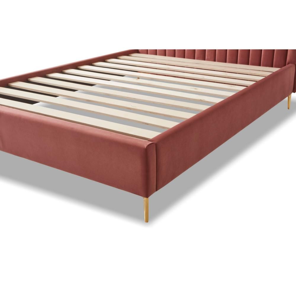 Furniture Link Lucy Blush Fabric Bed Frame