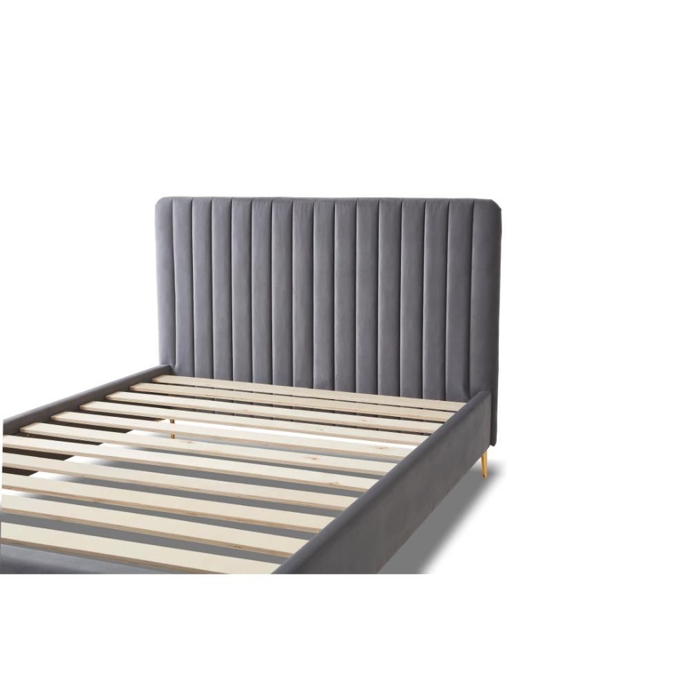 Furniture Link Lucy Grey Fabric Bed Frame