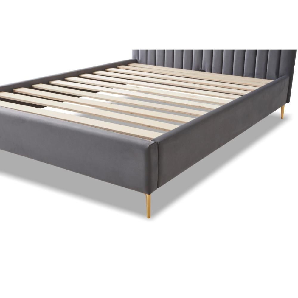 Furniture Link Lucy Grey Fabric Bed Frame