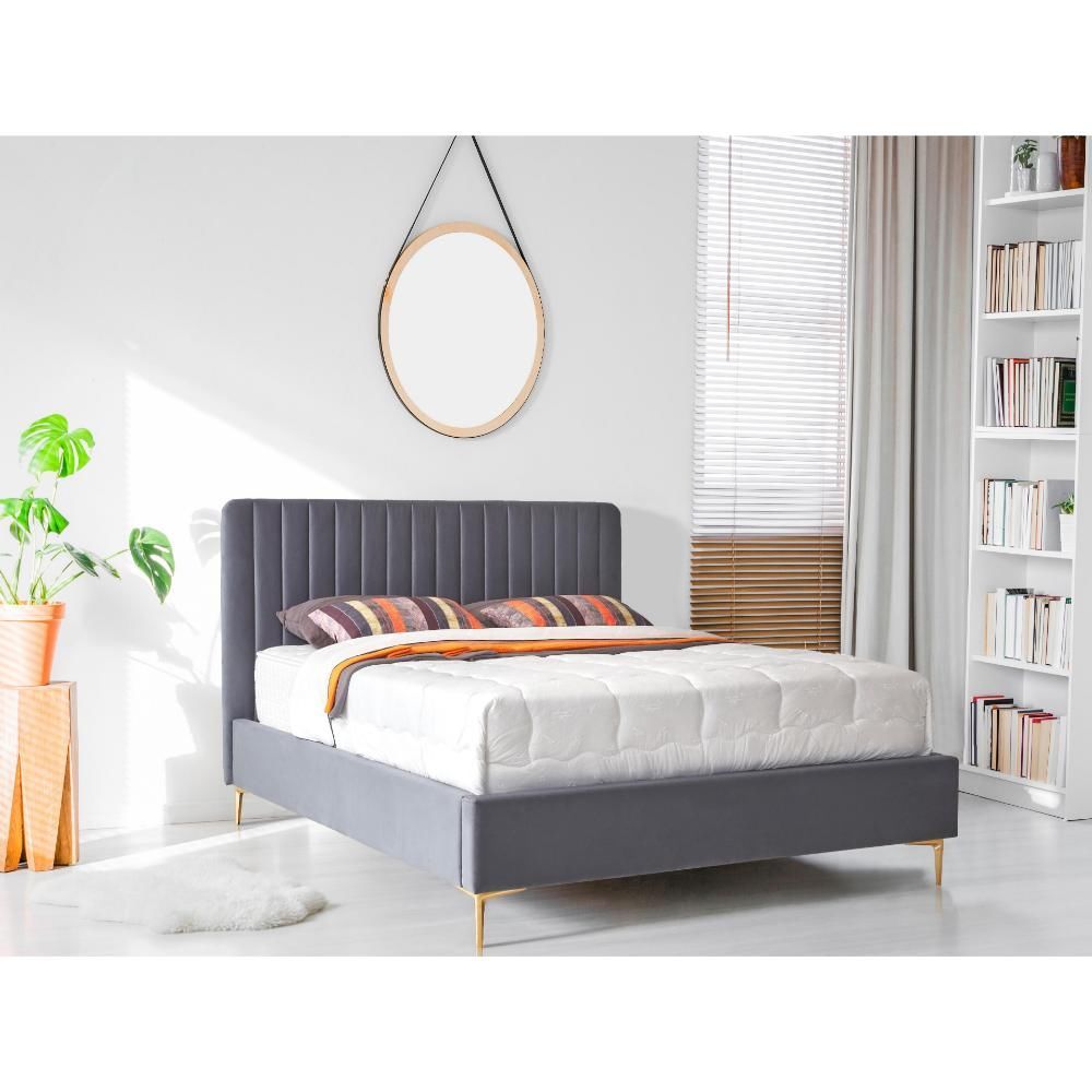 Furniture Link Lucy Grey Fabric Bed Frame