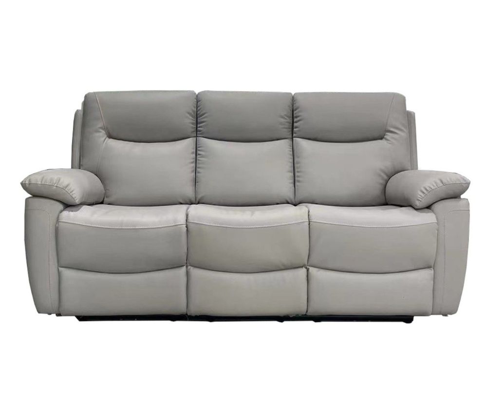 Lucia Pearl Grey Recliner 3 Seater Sofa