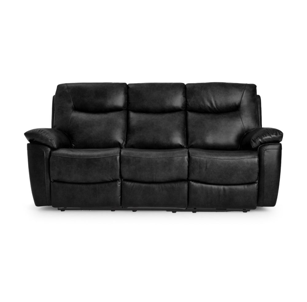 Lucia Black Power Recliner 3 Seater Sofa