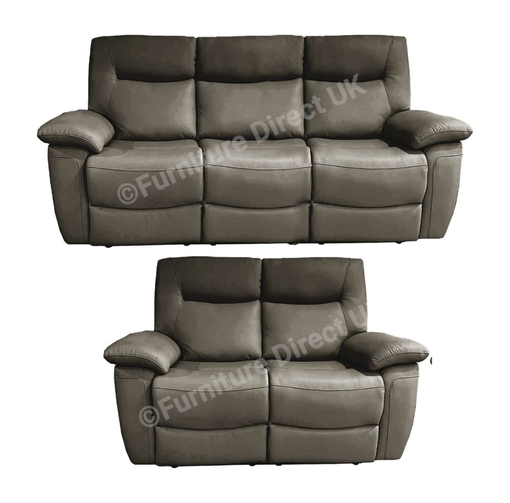 Lucia Dark Grey Power 3+2 Sofa Set 