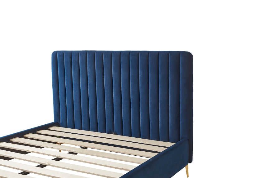 Furniture Link Lucy Blue Fabric Bed Frame