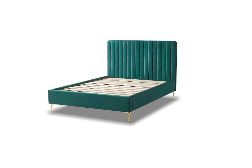 Furniture Link Lucy Green Fabric Bed Frame