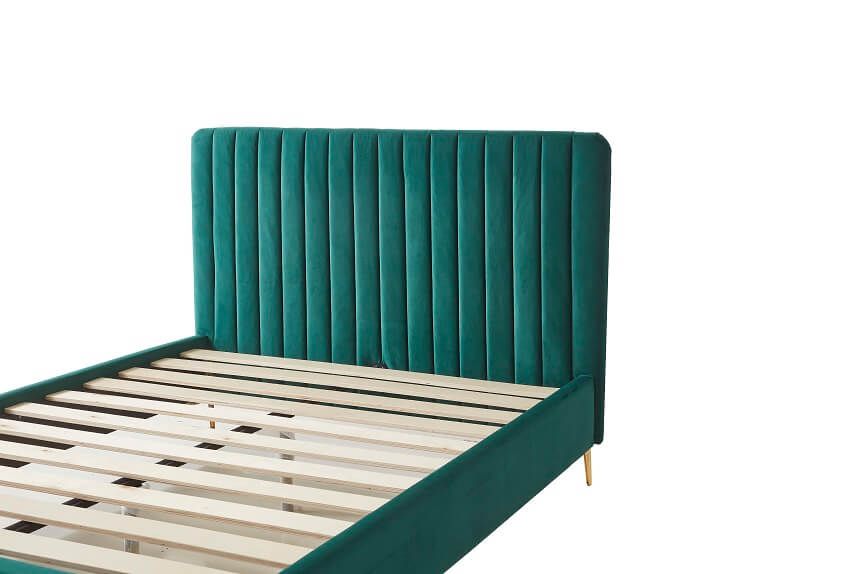 Furniture Link Lucy Green Fabric Bed Frame