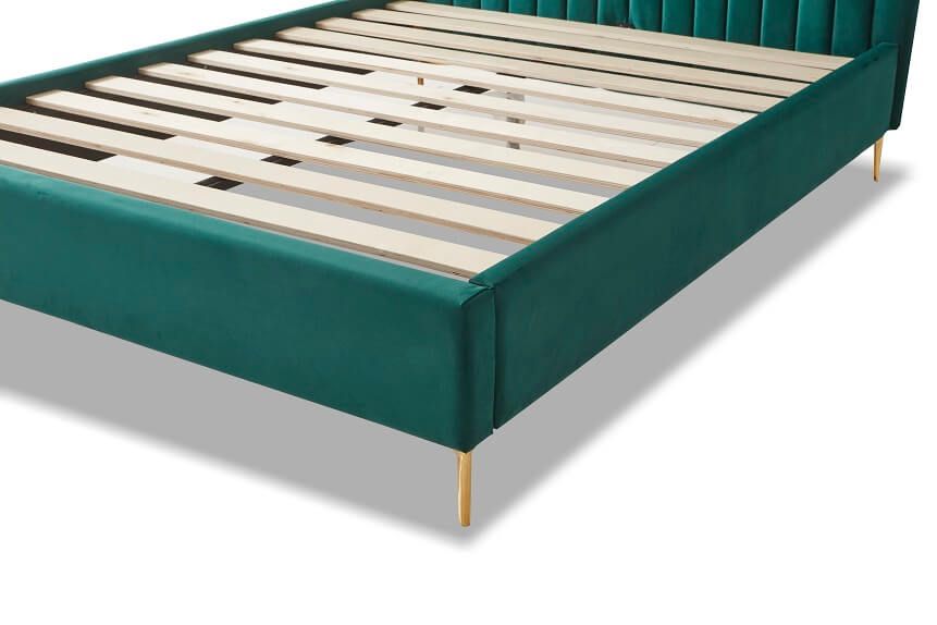 Furniture Link Lucy Green Fabric Bed Frame