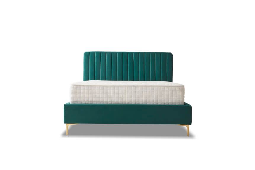 Furniture Link Lucy Green Fabric Bed Frame