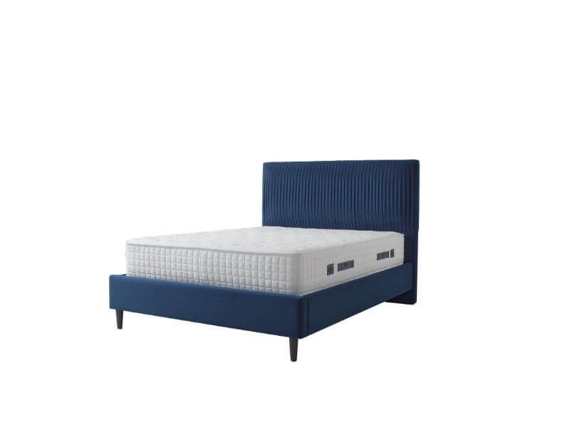 Furniture Link Lyla Blue Fabric Bed Frame