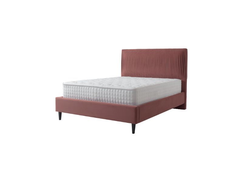 Furniture Link Lyla Blush Fabric Bed Frame