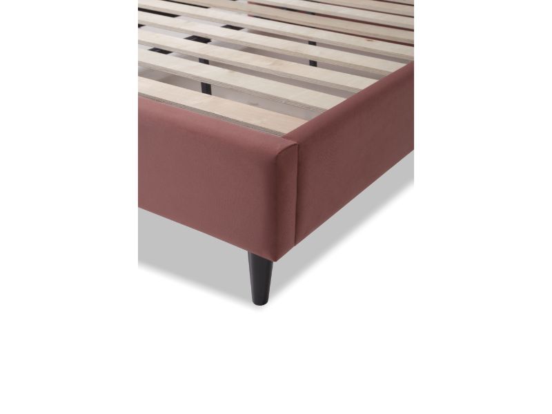Furniture Link Lyla Blush Fabric Bed Frame