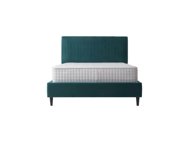 Furniture Link Lyla Green Fabric Bed Frame