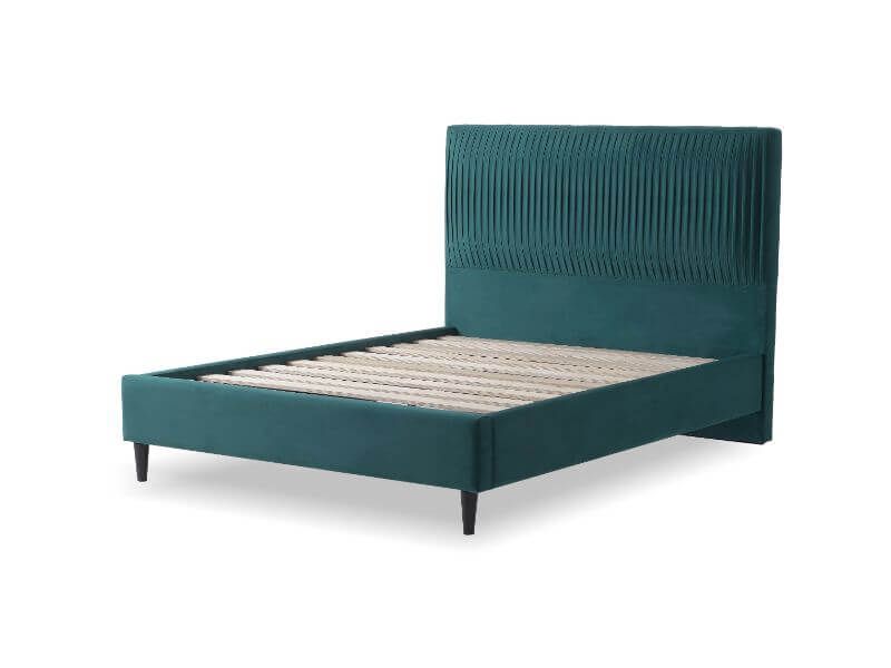 Furniture Link Lyla Green Fabric Bed Frame