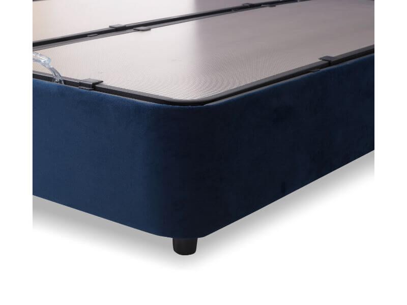 Furniture Link Lyla Blue Fabric Ottoman Bed