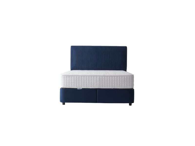 Furniture Link Lyla Blue Fabric Ottoman Bed