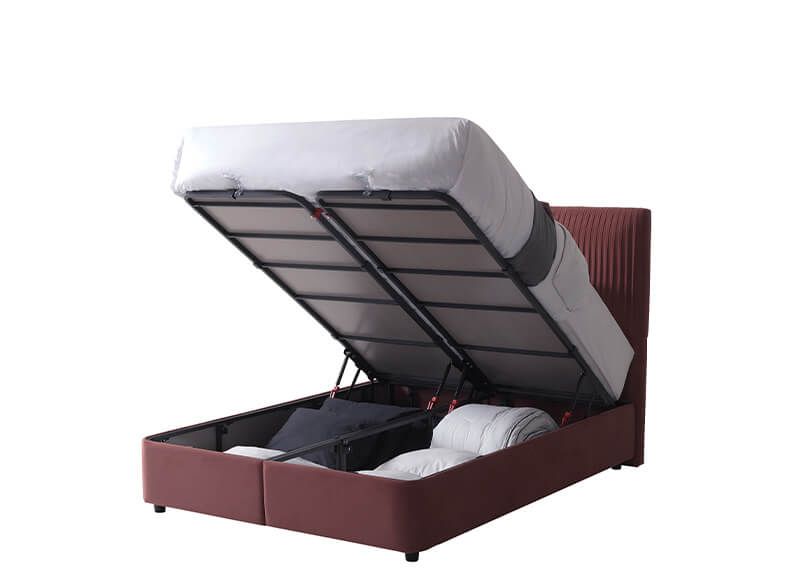 Furniture Link Lyla Blush Fabric Ottoman Bed