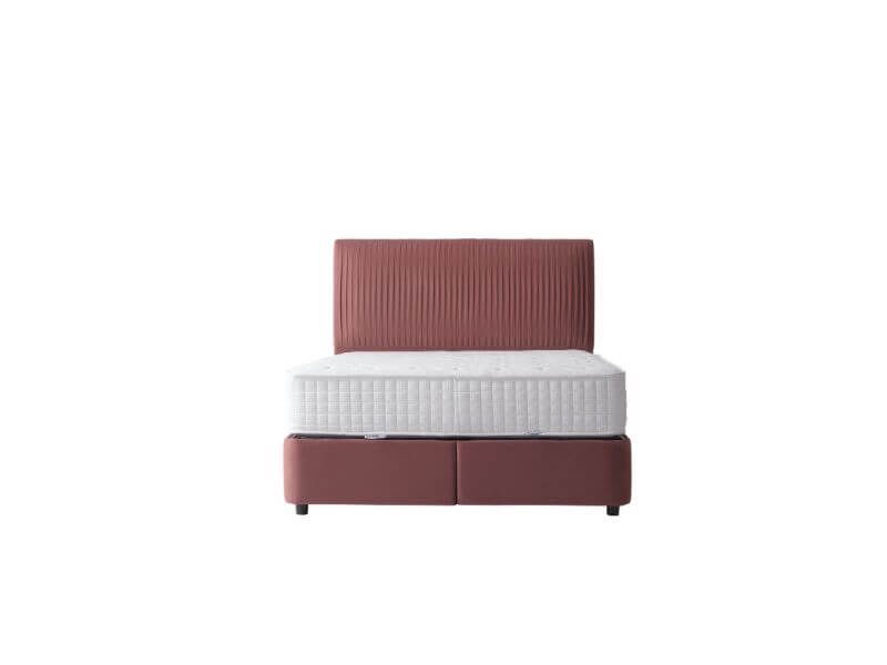 Furniture Link Lyla Blush Fabric Ottoman Bed