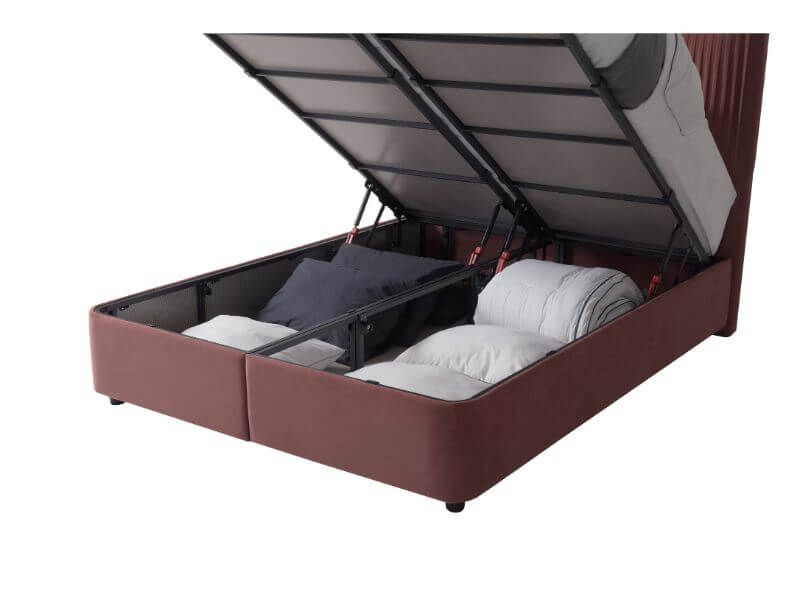Furniture Link Lyla Blush Fabric Ottoman Bed