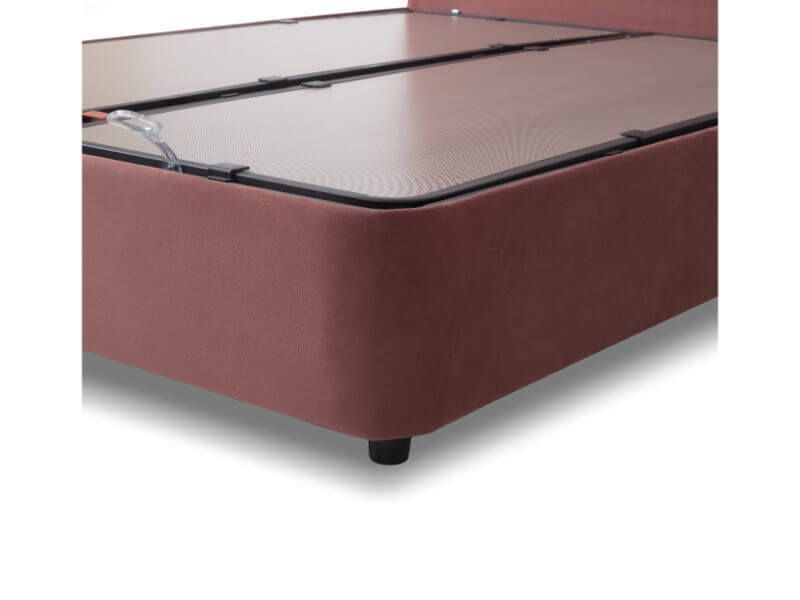 Furniture Link Lyla Blush Fabric Ottoman Bed