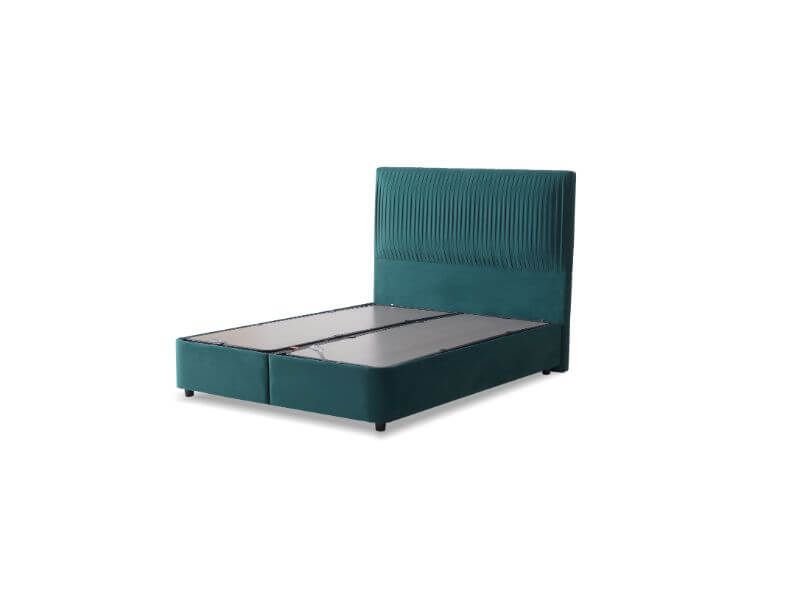Furniture Link Lyla Green Fabric Ottoman Bed