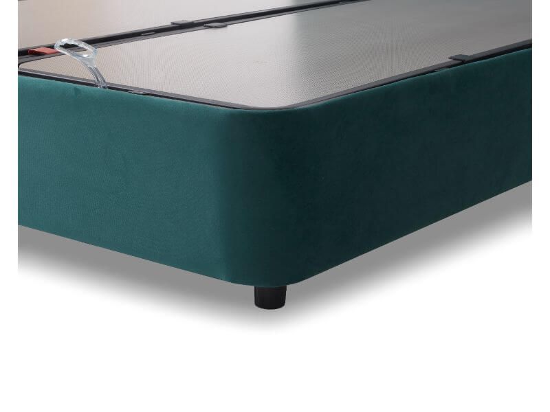 Furniture Link Lyla Green Fabric Ottoman Bed