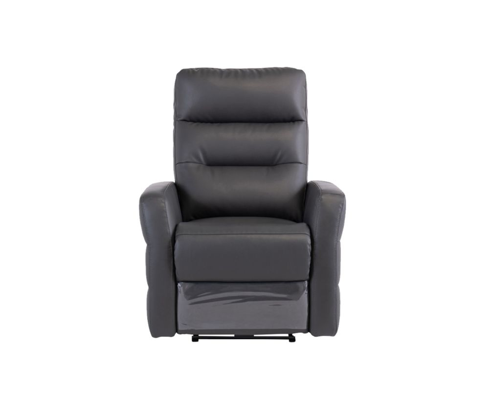 World Furniture Madison Charcoal Leather Electric Recliner Chair