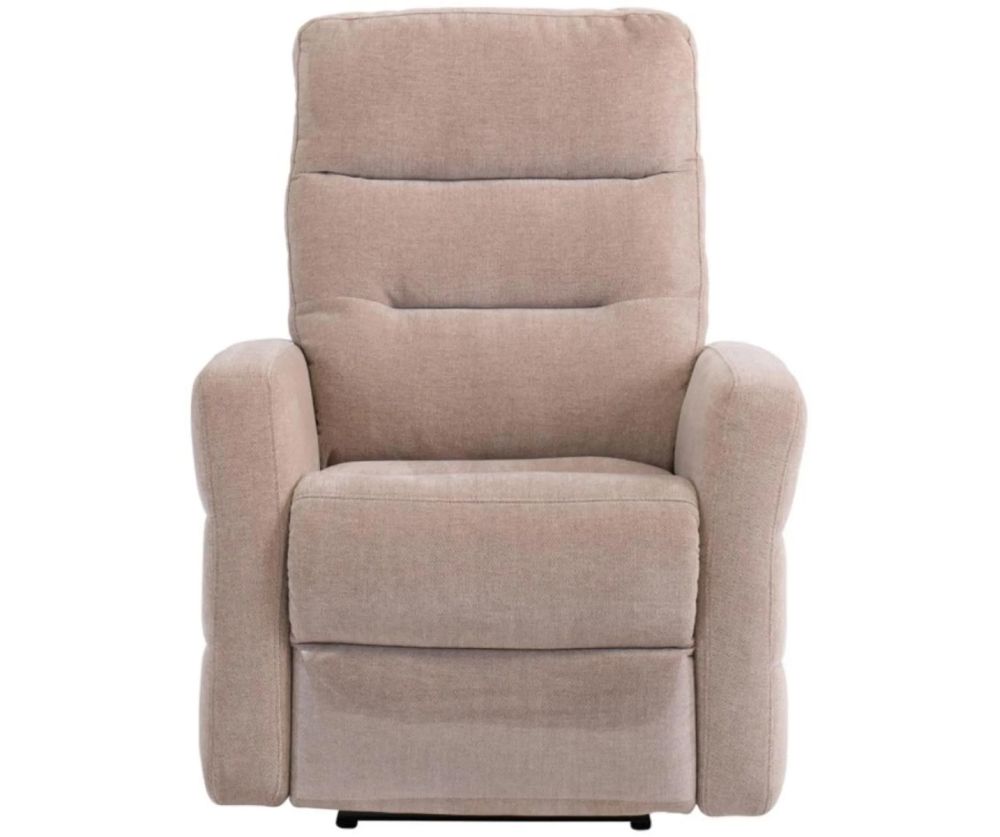 World Furniture Madison Mink Herringbone Fabric Electric Recliner Chair