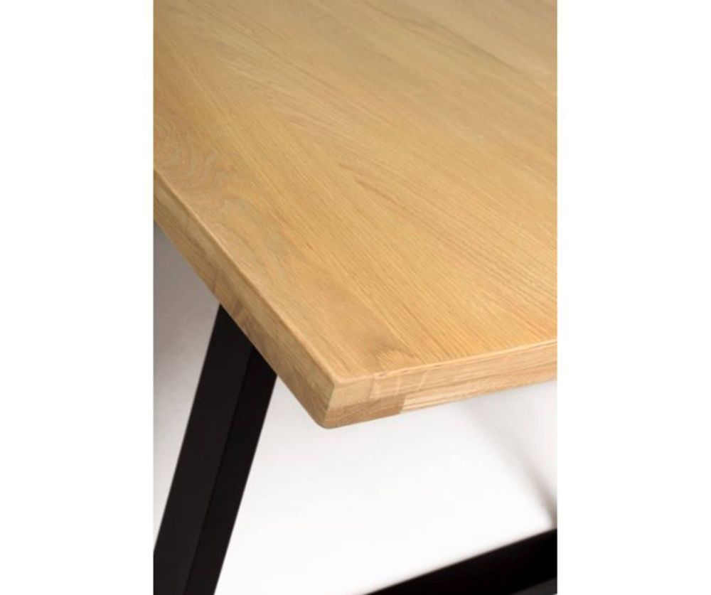Furniture Link Madrid Oak 180cm Rectangular Dining Table Only