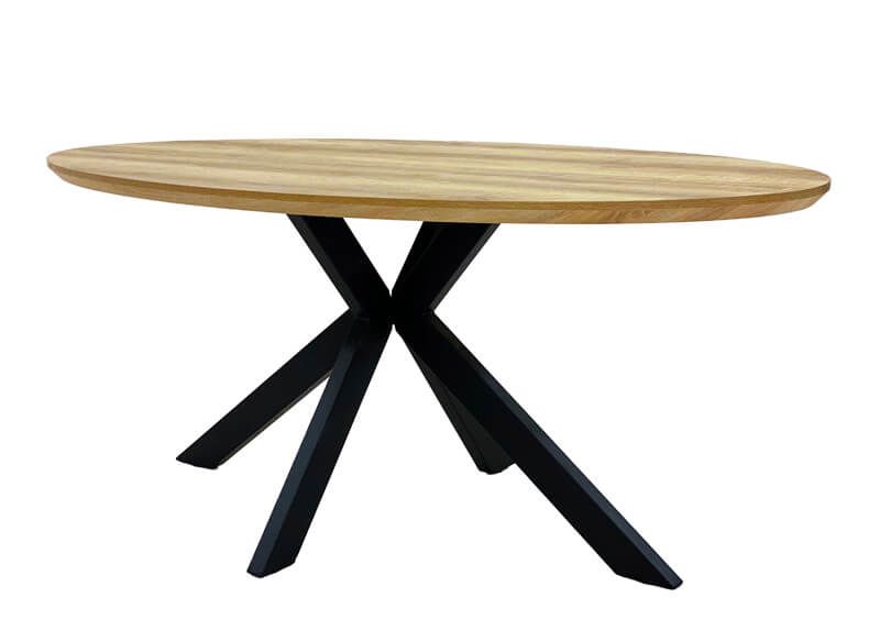 Furniture Link Manhattan Oak Oval Dining Table (W180cm)
