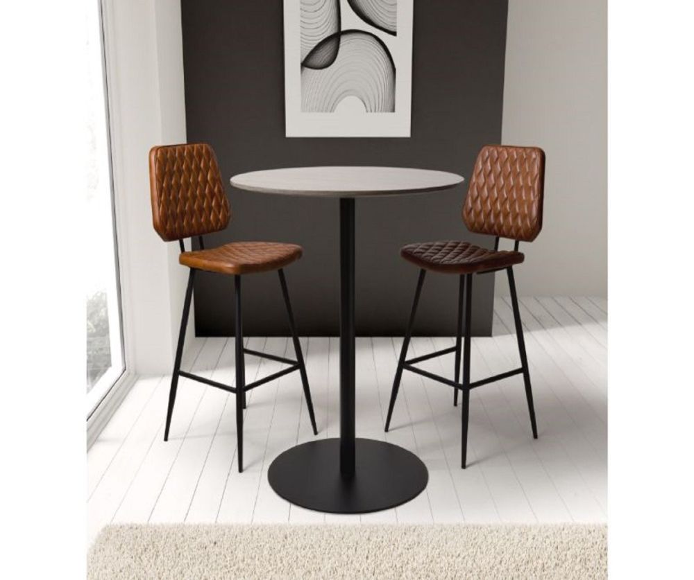 Furniture Link Manhattan Grey Round Bar Table