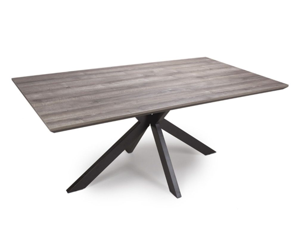 Furniture Link Manhattan Grey 180cm Rectangular Dining Table Only