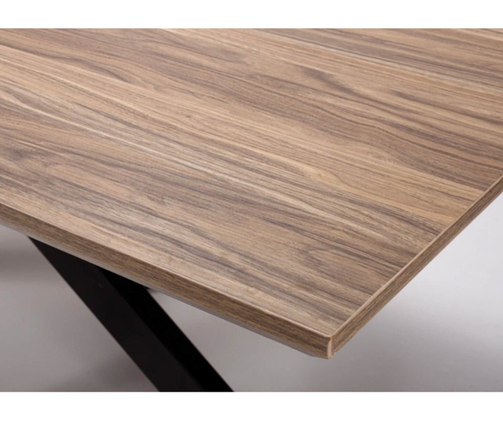 Furniture Link Manhattan Light Walnut Extending Dining Table(180-220cm)