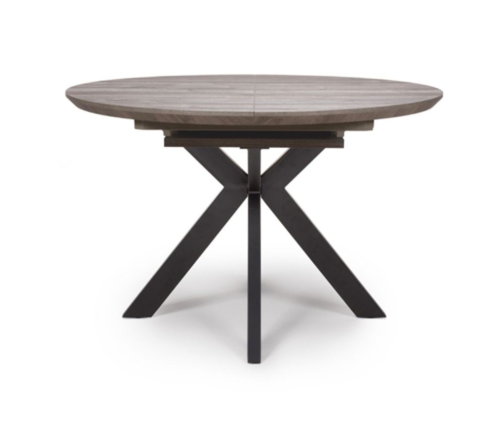 Furniture Link Manhattan Round Grey Extending Dining Table(W120cm-160cm)
