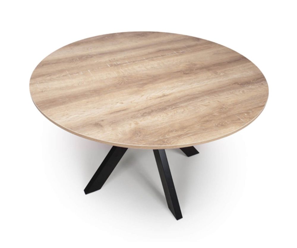 Furniture Link Manhattan Oak Round Dining Table(W120cm)