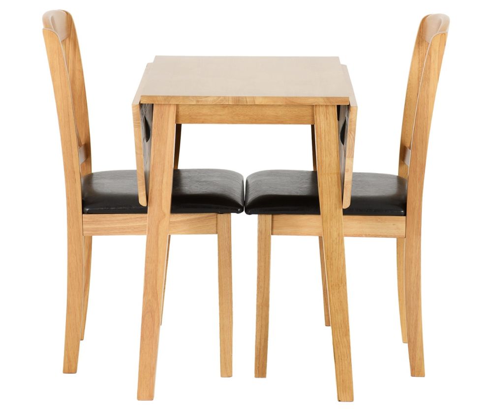 Seconique Mason Oak Double Drop Leaf Dining Set with 2 Chairs