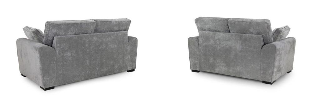 Lorcan Grey Fabric 3+2 Sofa Set