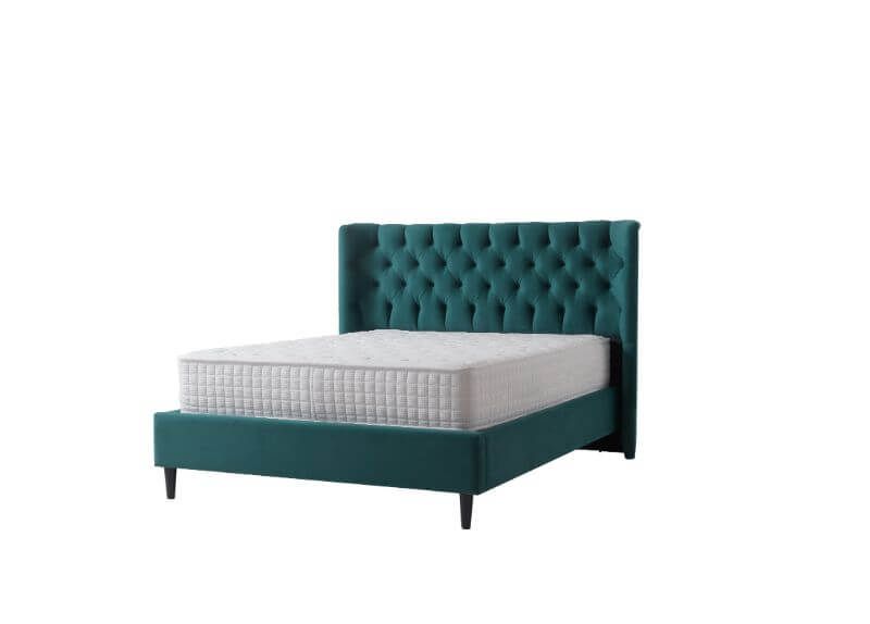 Furniture Link Mayfair Green Fabric Bed Frame